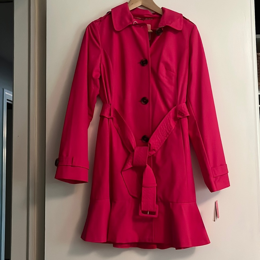 Kate Spade hot pink trench size xs